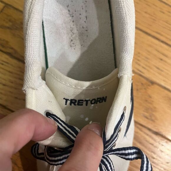 Tretorn Nylite Plus Men's Sneakers White/Navy Size 8.5 M Casual Shoes - Picture 6 of 8